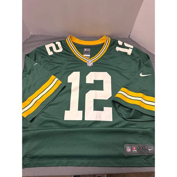 Nike Other - Nike Green Bay Packers Aaron Rodgers 12 On Field Jersey Green Mens 3XL